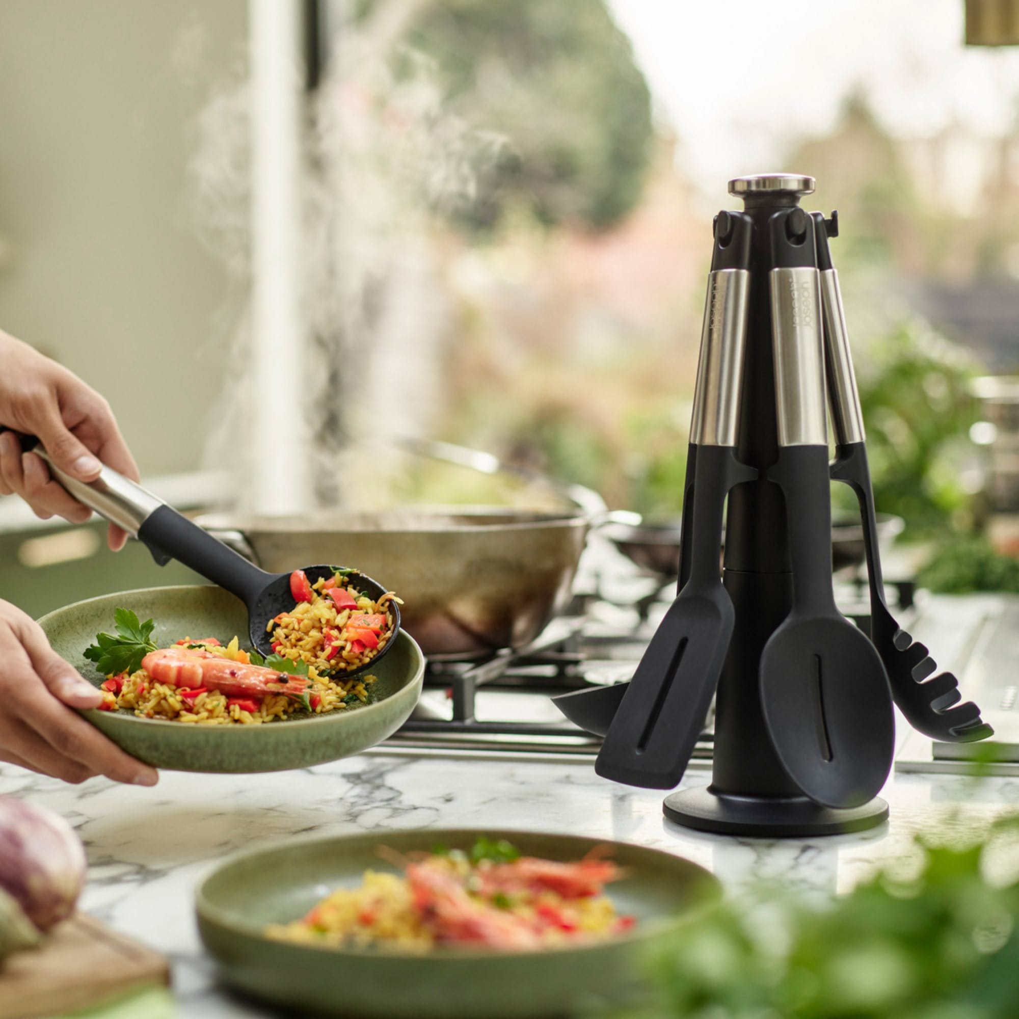 Joseph Joseph Elevate Carousel Utensil Set 5pc Stainless Steel